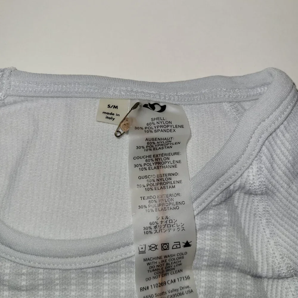 Giro Women's Chrono Short Sleeve Base Layer, White, Size S/M Retail $75 - Picture 4 of 12